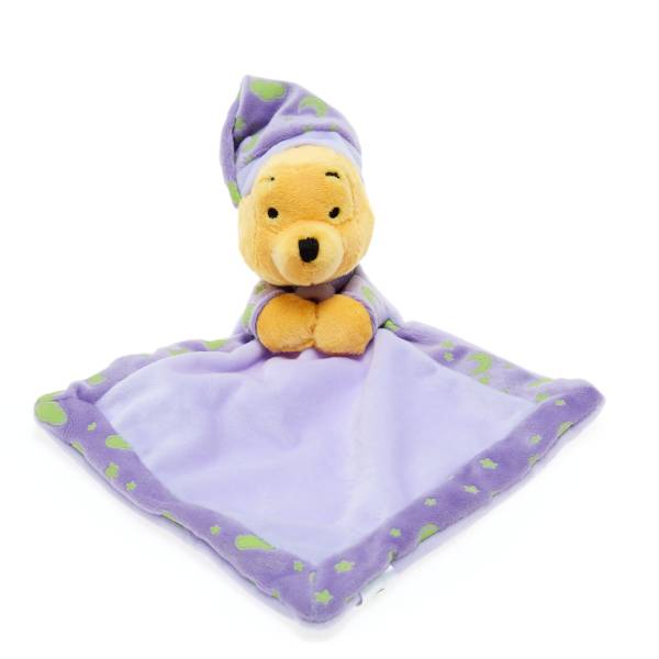 Doudou Luminescent Winnie L Ourson Bebe Fille Violet Parme Kiabi 8 00