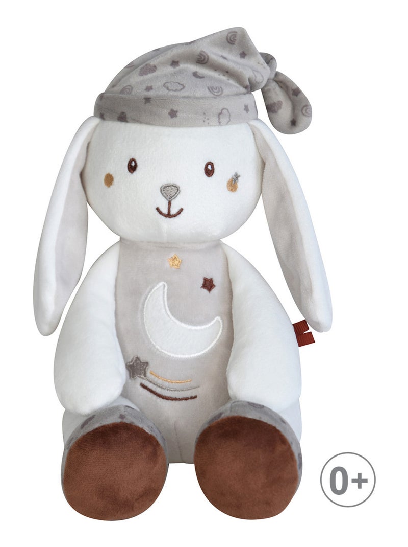 DOUDOU MAGIDOUX LAPIN VELOURS DOUX Gris - Kiabi