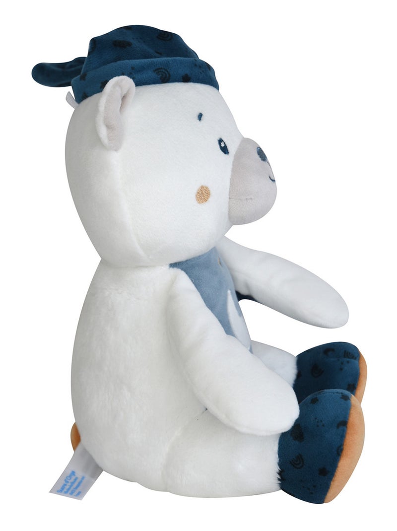 DOUDOU MAGIDOUX OURS VELOURS DOUX Bleu - Kiabi