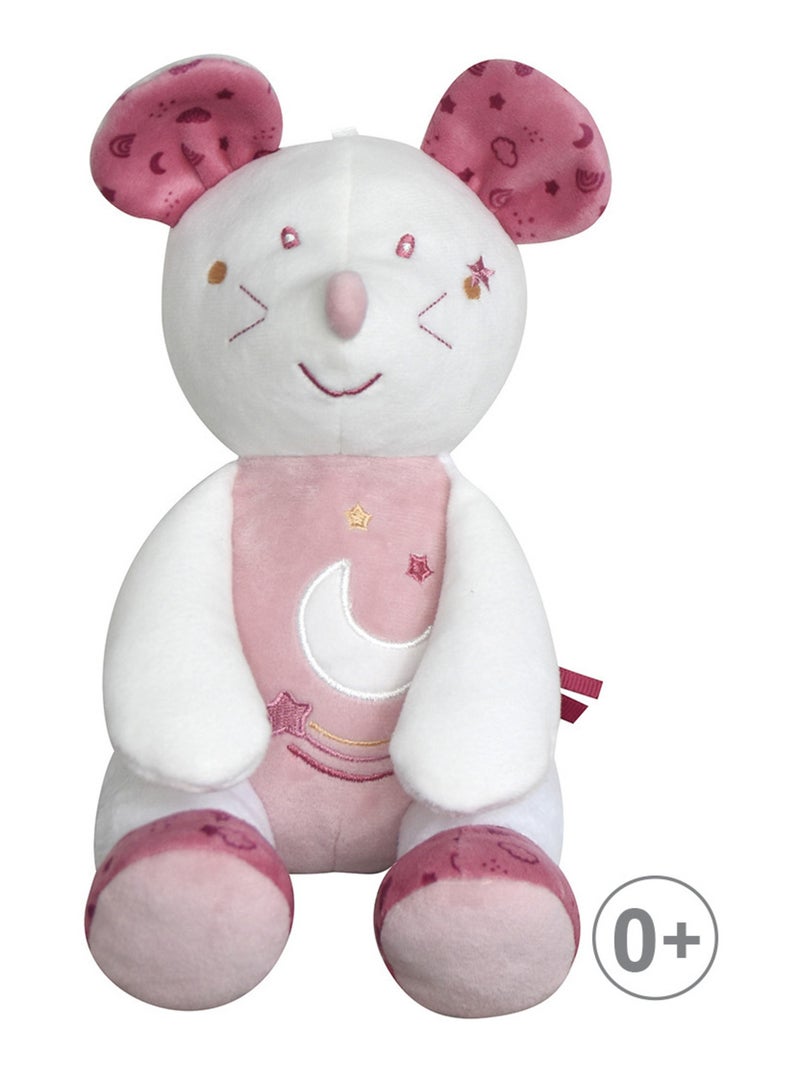 Doudou magidoux phosphorescent souris Palmire Violet - Kiabi