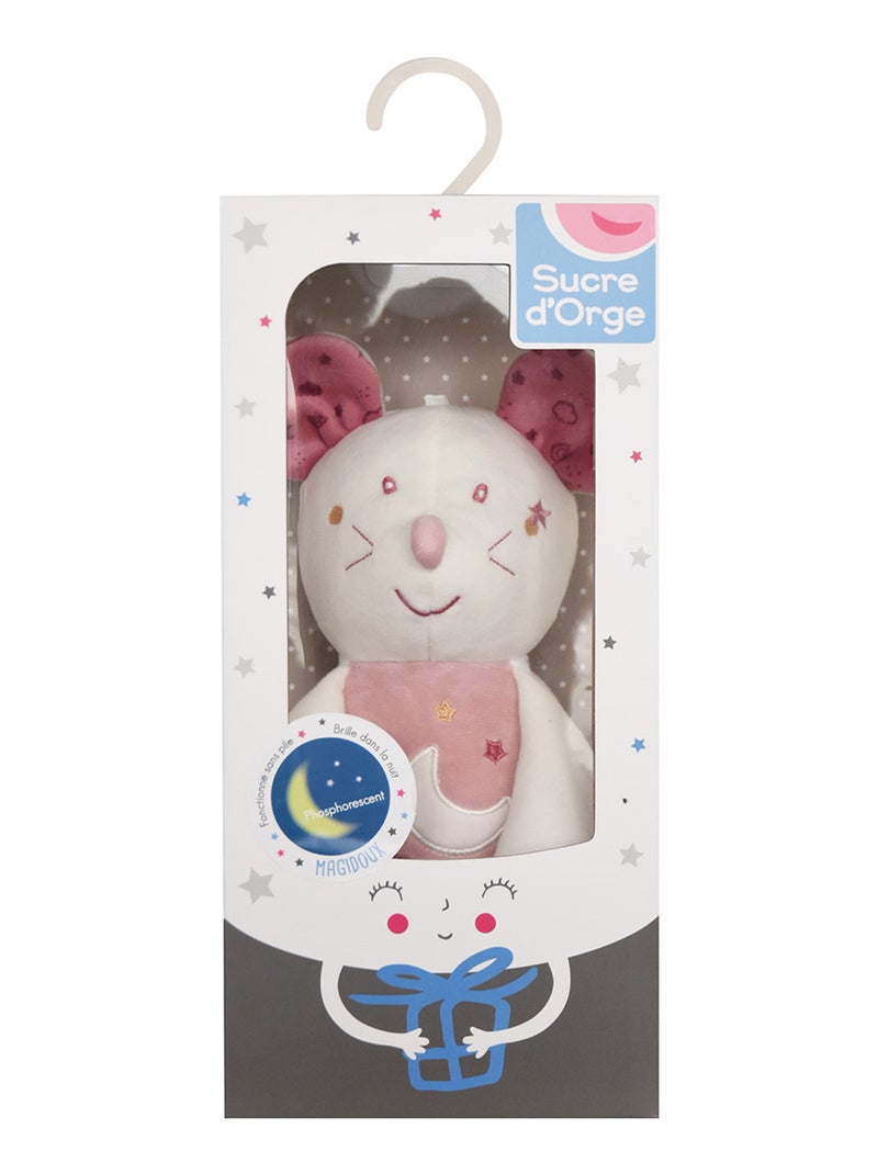 Doudou magidoux phosphorescent souris Palmire Violet - Kiabi