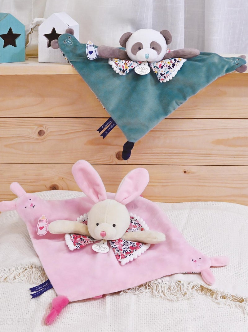 Doudou marionnette à doigts polyester collection LES PETITS FUTÉS Lapin Multicolore - Kiabi