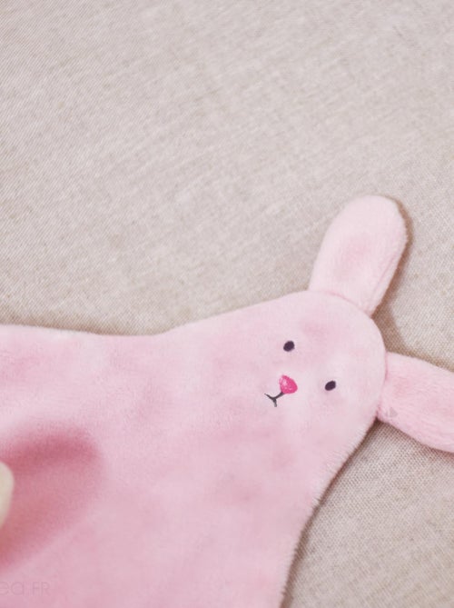 Doudou marionnette à doigts polyester collection LES PETITS FUTÉS Lapin - Kiabi