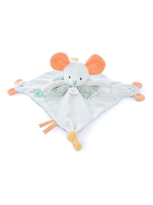 Doudou marionnette à doigts polyester collection LES PETITS FUTÉS Souris - Kiabi