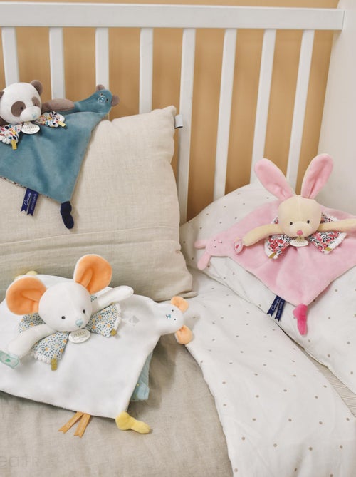 Doudou marionnette à doigts polyester collection LES PETITS FUTÉS Souris - Kiabi