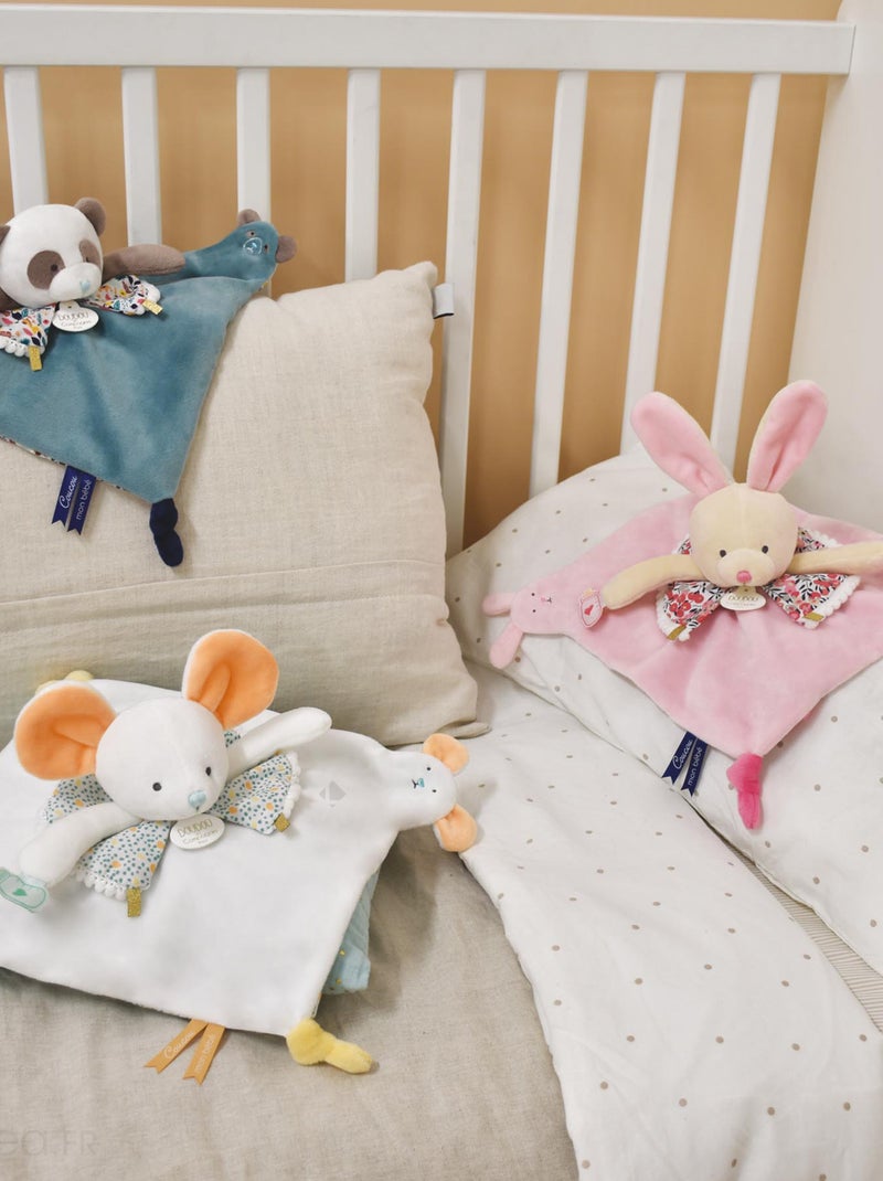 Doudou marionnette à doigts polyester collection LES PETITS FUTÉS Souris Multicolore - Kiabi