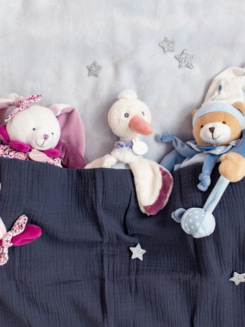 Doudou marionnette à main lapin 28 cm collection LAPIN CERISE rose - Kiabi