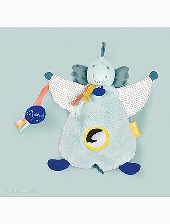 Doudou marionnette d'éveil polyester collection DINO
