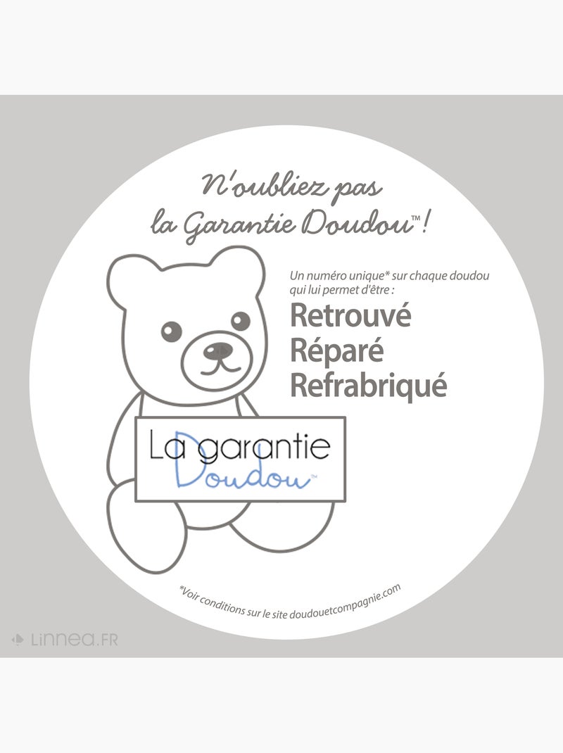 Doudou marionnette d'éveil polyester collection DINO Bleu - Kiabi