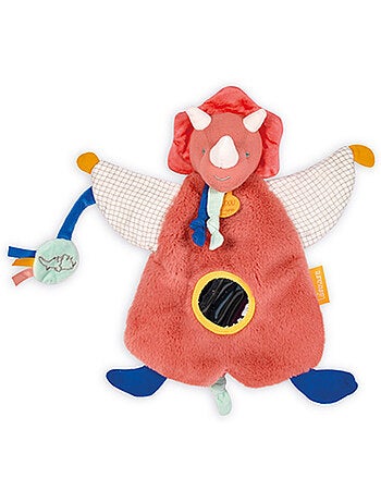 Doudou marionnette d'éveil polyester collection DINO