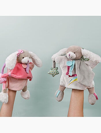 Doudou marionnette grand modèle chien polyester collection TOOPI