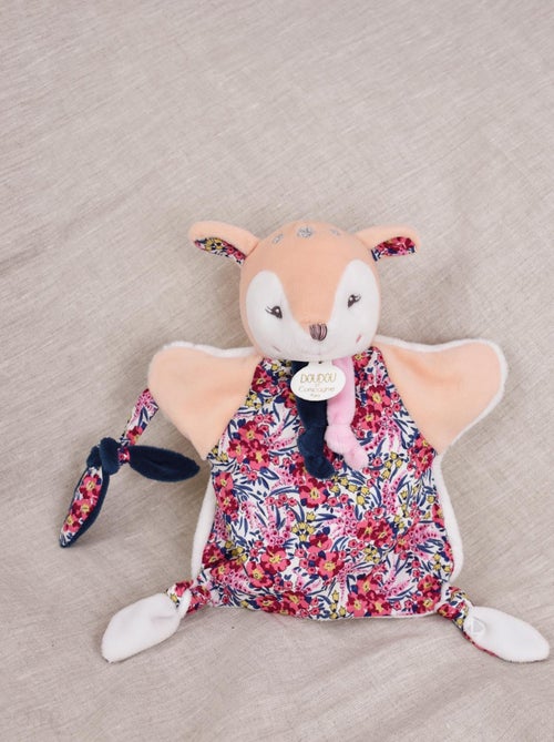 Doudou marionnette polyester collection BOH'AIME Faon - Kiabi