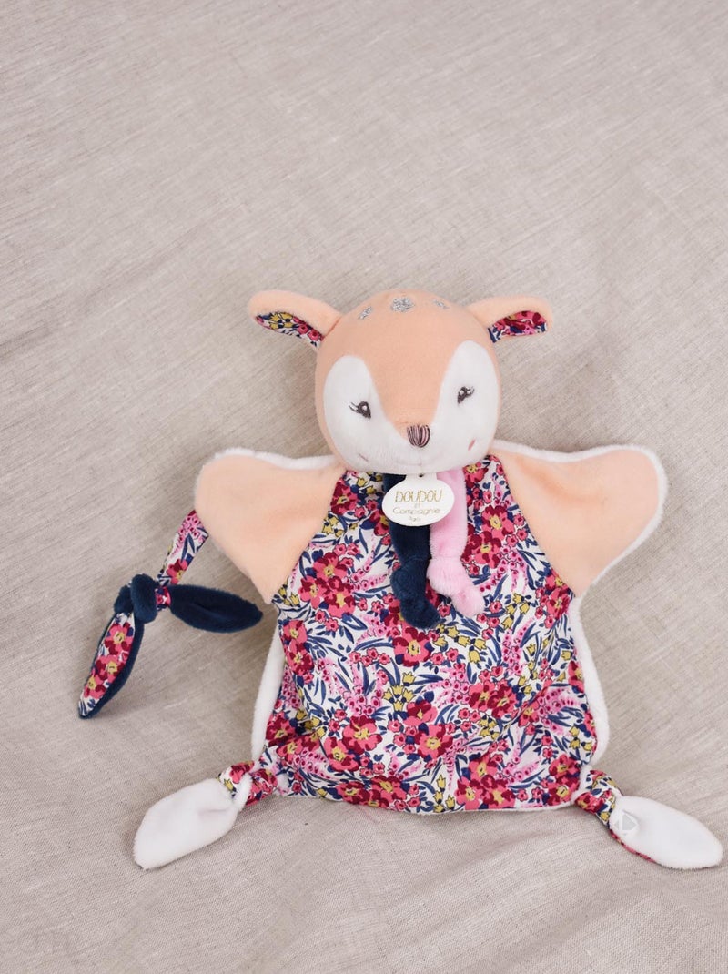 Doudou marionnette polyester collection BOH'AIME Faon Multicolore - Kiabi