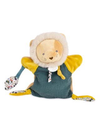 Doudou marionnette polyester collection BOH'AIME Lion