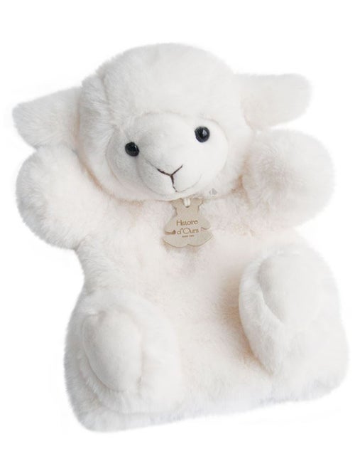 Doudou marionnette polyester collection DOUCE MARIONNETTE Agneau - Kiabi