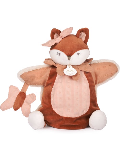 Doudou marionnette renard 25 cm - Kiabi