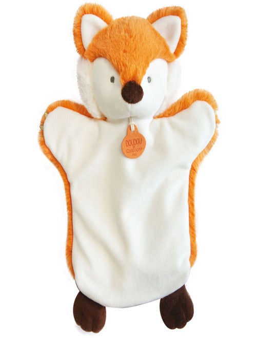 Doudou Roméo le renard Baby Nat' Orange et blanc - Doudou - Achat & prix
