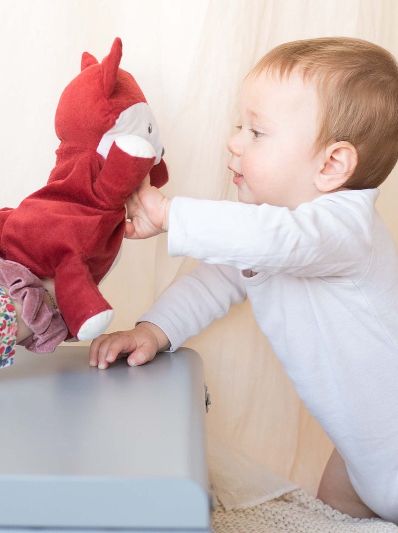 Doudou Marionnette Renard Terracotta - Kiabi