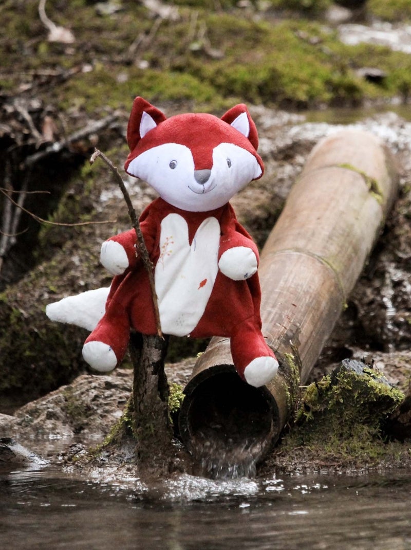 Doudou Marionnette Renard Terracotta - Kiabi