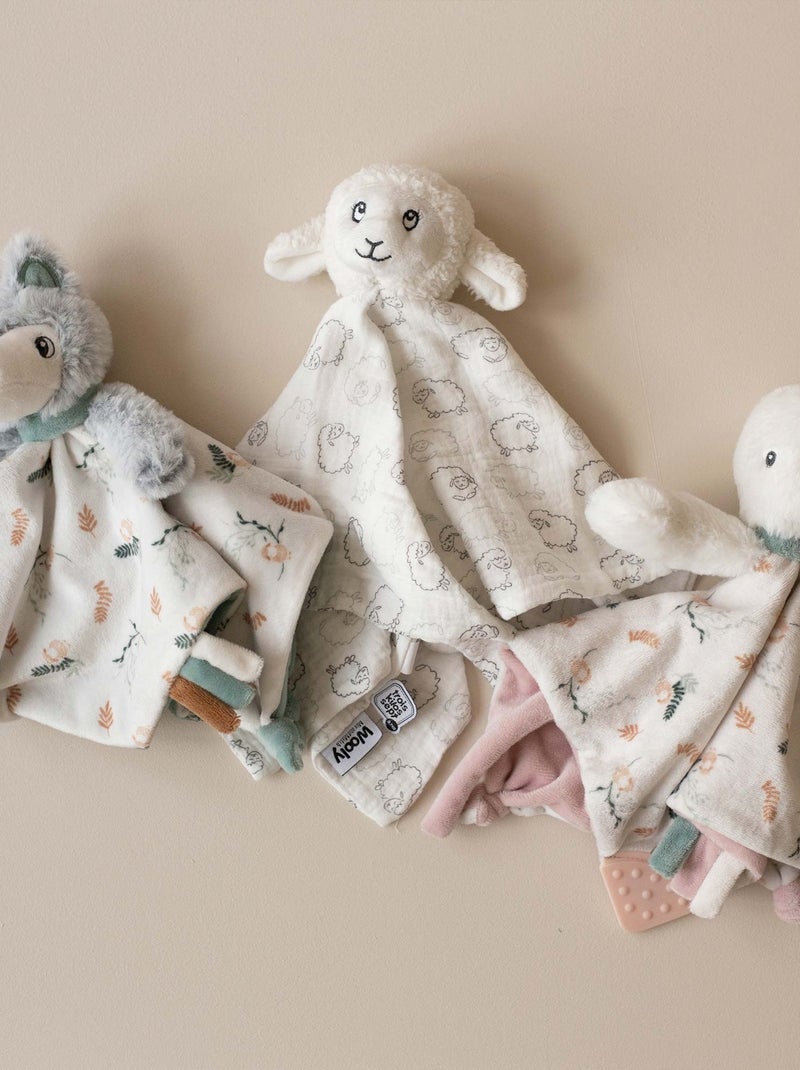 Doudou mouchoir bébé Blanc - Kiabi