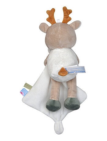 DOUDOU MOUCHOIR CERF VELOURS DOUX