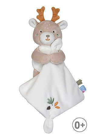 DOUDOU MOUCHOIR CERF VELOURS DOUX