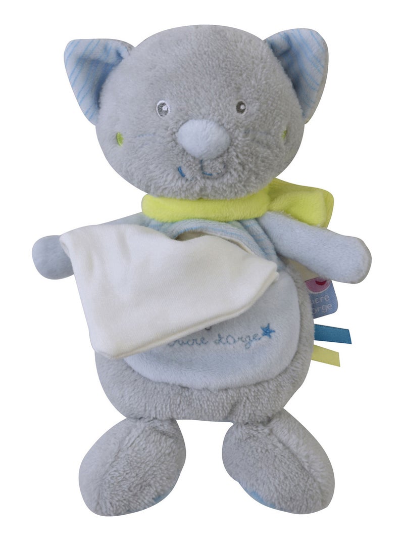 DOUDOU MOUCHOIR CHAT Bleu - Kiabi