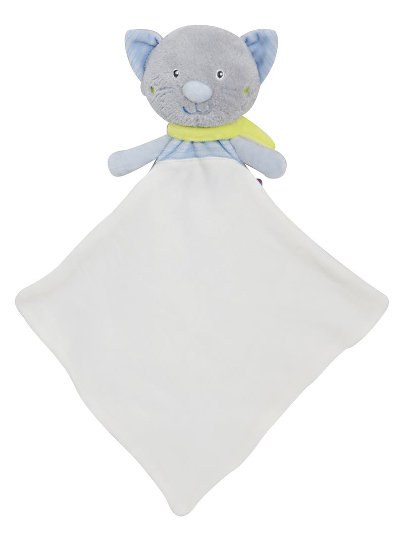 DOUDOU MOUCHOIR CHAT Bleu - Kiabi