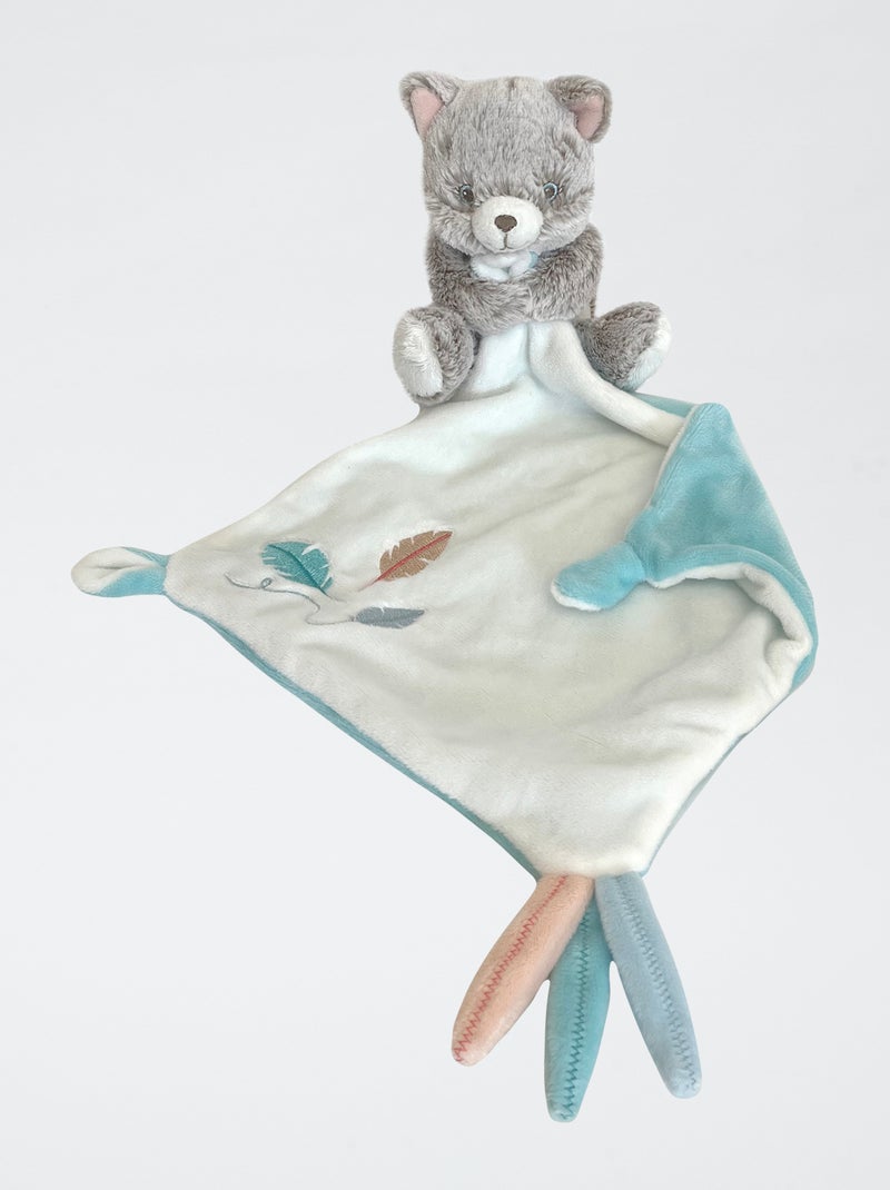 Doudou mouchoir chat Gris - Kiabi