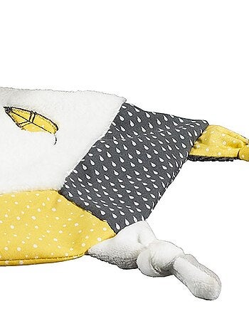 Doudou mouchoir Eléphant en velours - SAUTHON