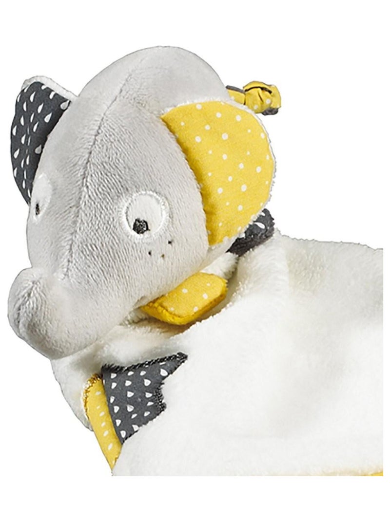 Doudou mouchoir Eléphant en velours - SAUTHON Gris - Kiabi