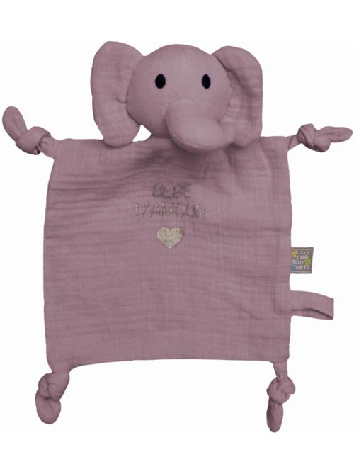 Doudou mouchoir éléphant Les Chatounets - Kiabi