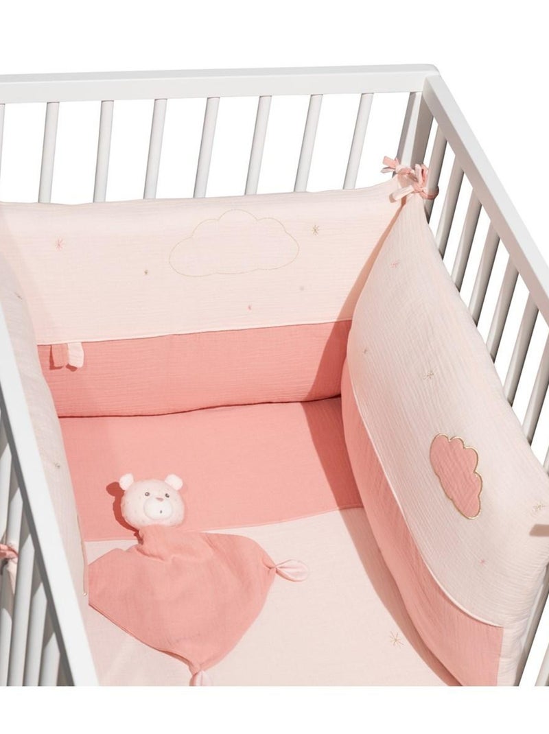 Doudou mouchoir en coton - SAUTHON Rose - Kiabi