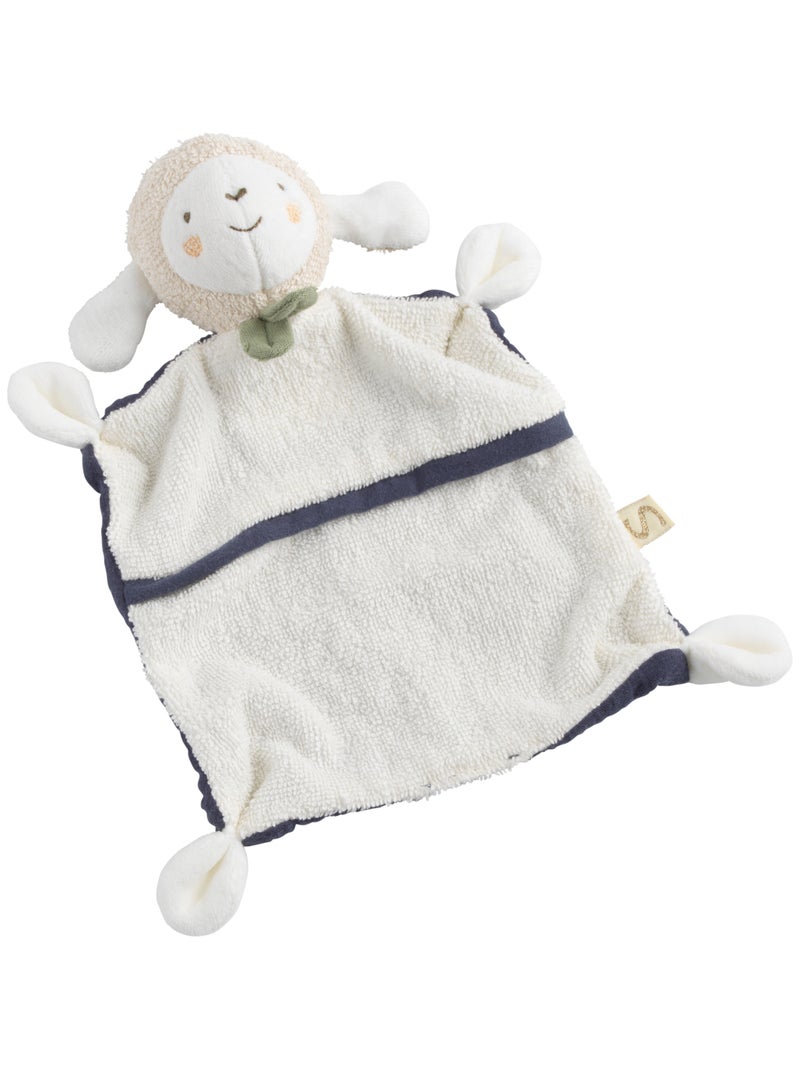 Doudou mouchoir en coton bio - Bleu - Kiabi