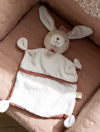 Doudou mouchoir en coton bio -