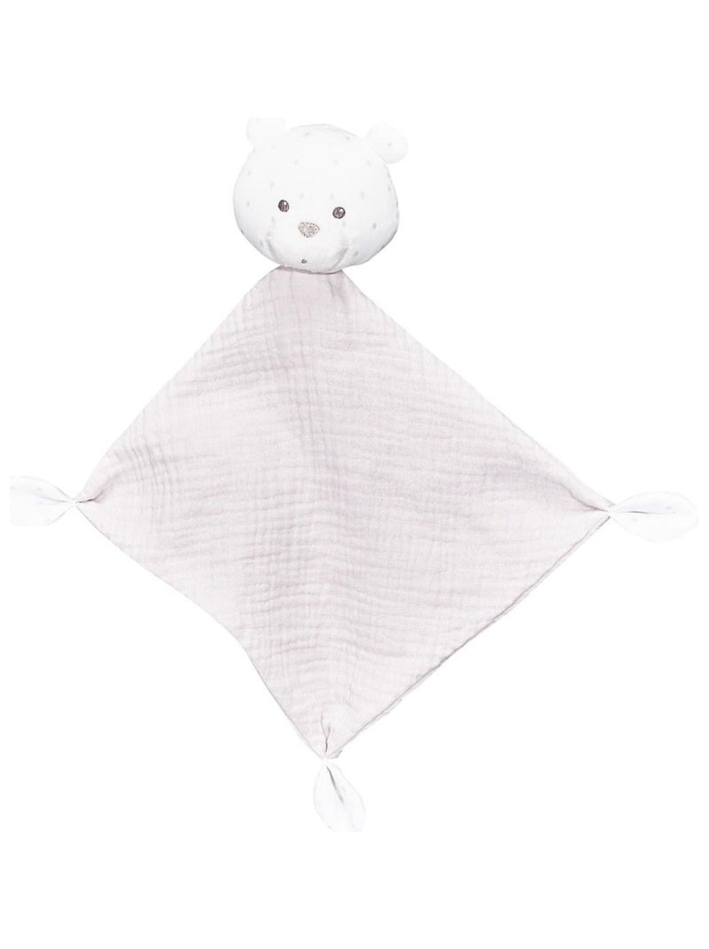 Doudou mouchoir en coton Gris - Kiabi