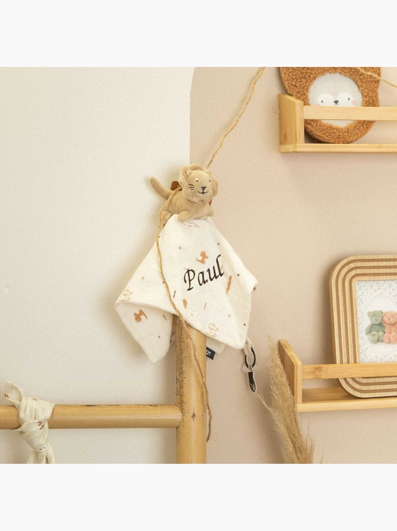 Doudou mouchoir en lange pour bébé Beige - Kiabi