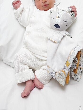 Doudou mouchoir en velours -
