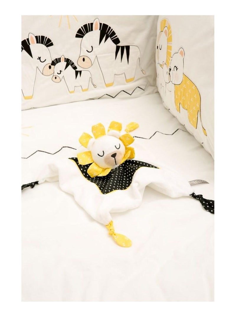 Doudou mouchoir en velours - SAUTHON Blanc - Kiabi