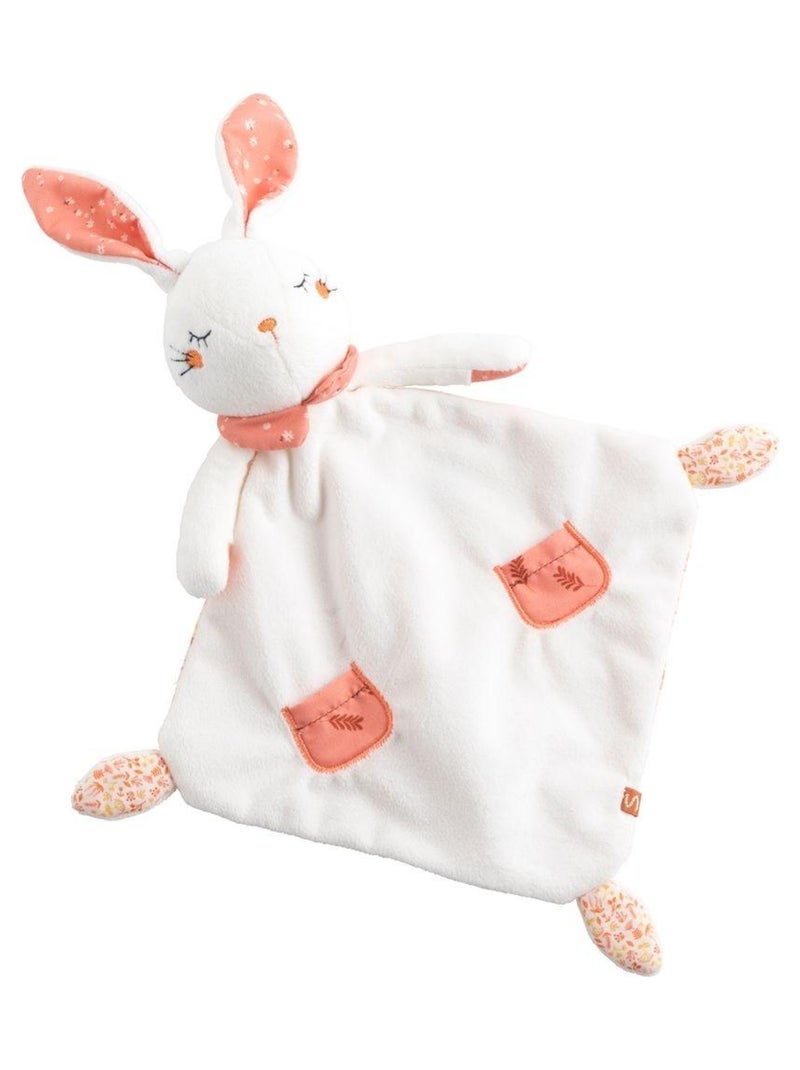 Doudou mouchoir en velours blanc - SAUTHON Blanc - Kiabi