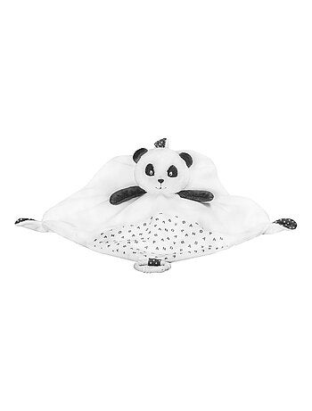 Doudou mouchoir en velours blanc - SAUTHON