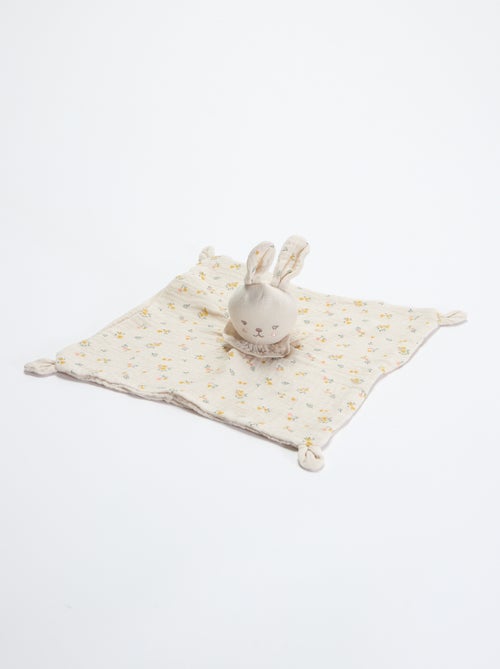Doudou mouchoir lapin - Kiabi