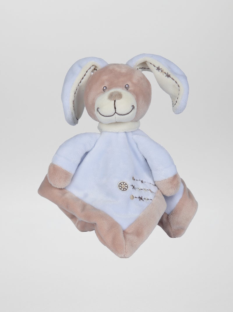 Doudou mouchoir 'lapin' Bleu 'lapin' - Kiabi