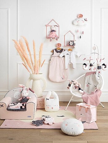 Doudou mouchoir lapin en velours -