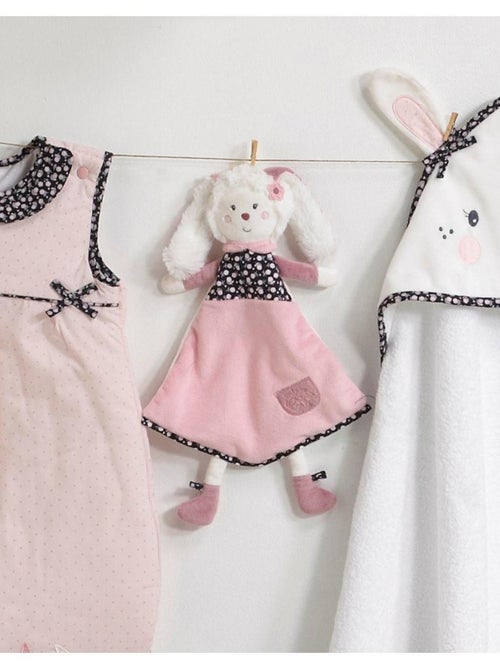 Doudou mouchoir lapin en velours - SAUTHON - Kiabi