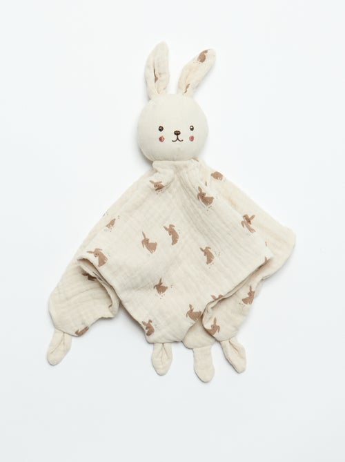 Doudou mouchoir lapin - Kiabi