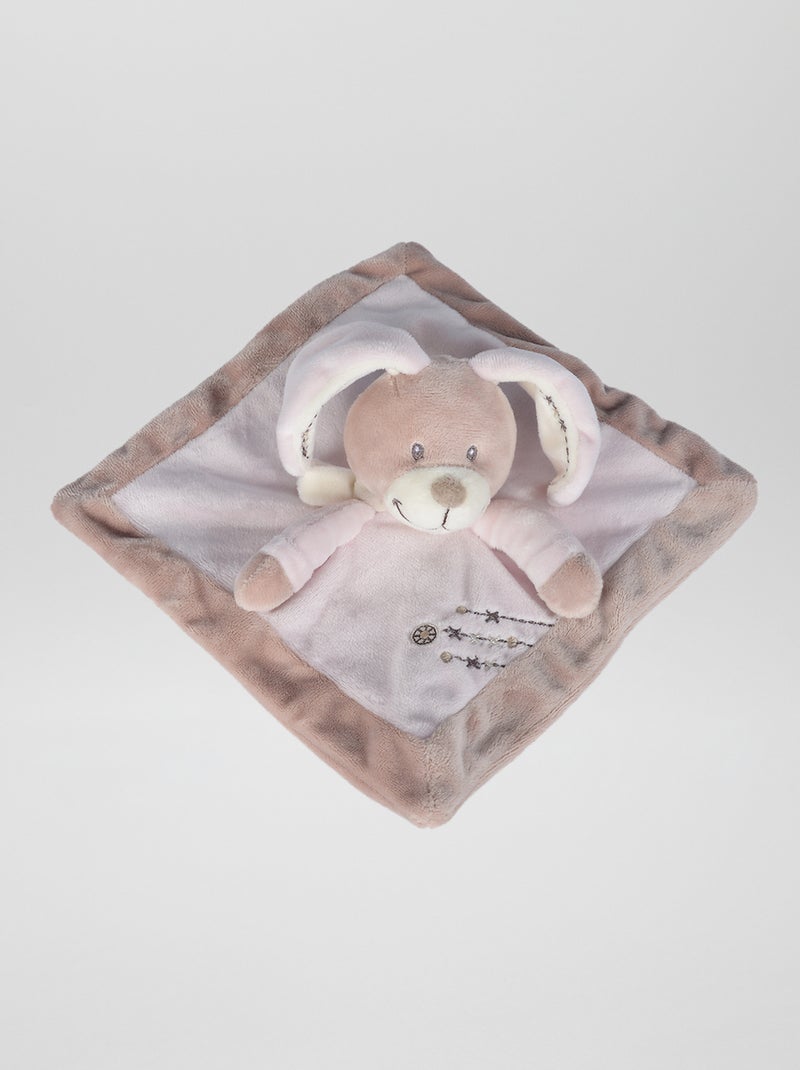 Doudou mouchoir 'lapin' Rose 'lapin' - Kiabi