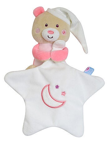 DOUDOU MOUCHOIR MAGIDOUX OURS VELOURS DOUX