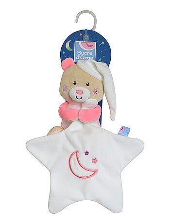 DOUDOU MOUCHOIR MAGIDOUX OURS VELOURS DOUX