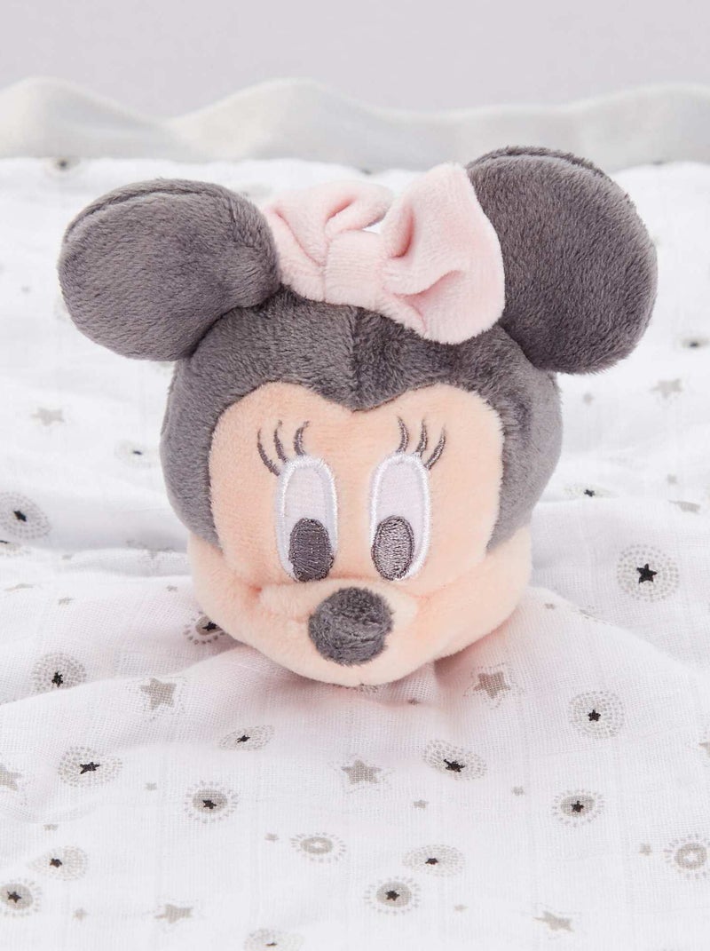 Doudou mouchoir 'Minnie' gris/blanc - Kiabi